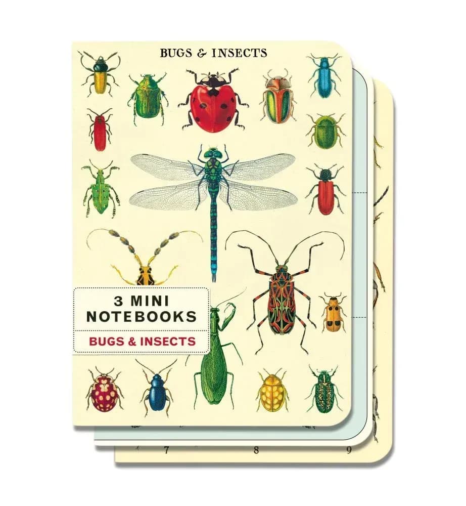 Cavallini Notebook Mini Set 3 - Bugs