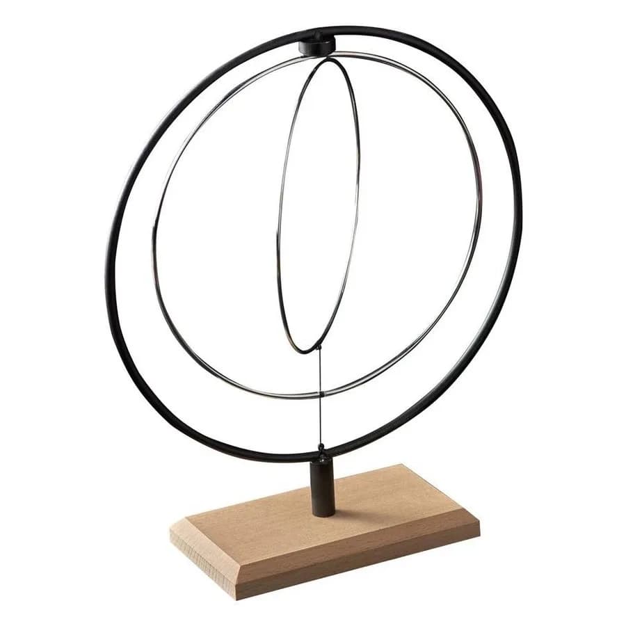 Kinetic Hoop Sculpture Science Toy Home/Office Desk Accessory 28cm