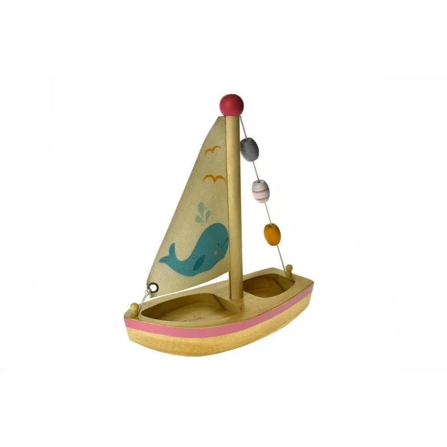 Calm & Breezy Wooden Sailboat Kids/Children's Toy Whale 2yrs+