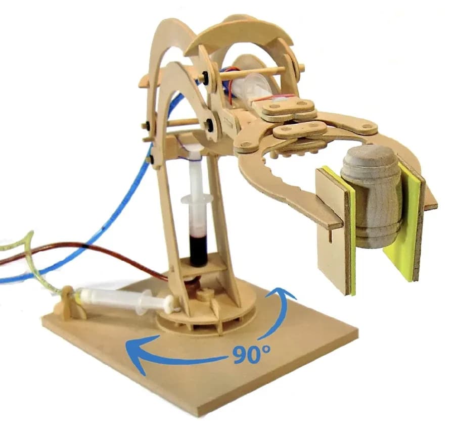 Hydraulic Robotic Arm Wooden Kit