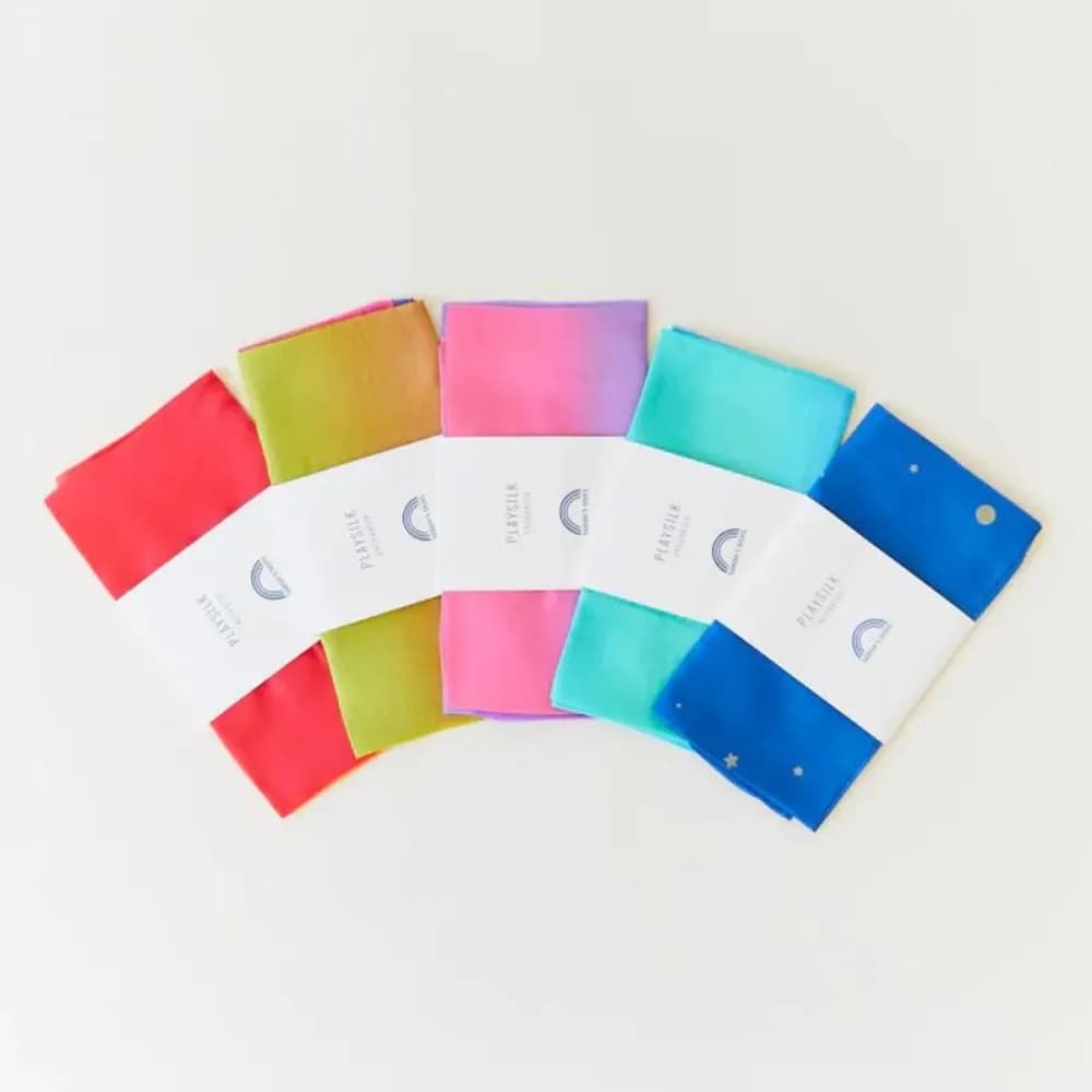 Playsilks - Enchanted Multi Coloured, Standard Size - Rainbow