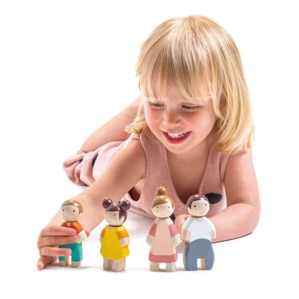 Wooden Doll Family