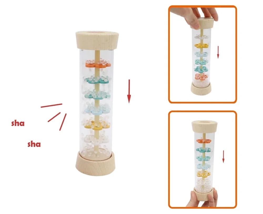 Wooden Rainmaker Rattle